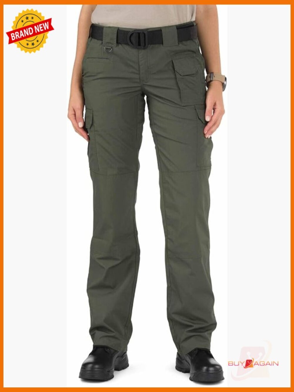 Women's Tactical Cargo Pants, 8 Pockets, Lightweight Ripstop, Work Pant